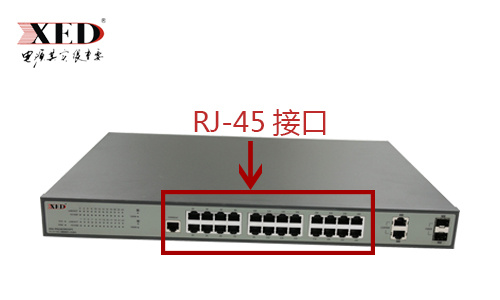 小耳朵電源PoE交換機RJ45接口